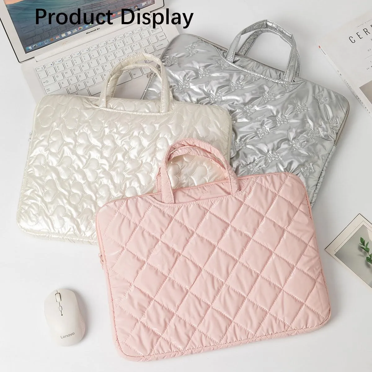 Laptop Computer Handbag 15inch Stocking Stuffers Shining Liner Laptop Sleeve Tablet Bag iPad Notebook Case Nice Gift