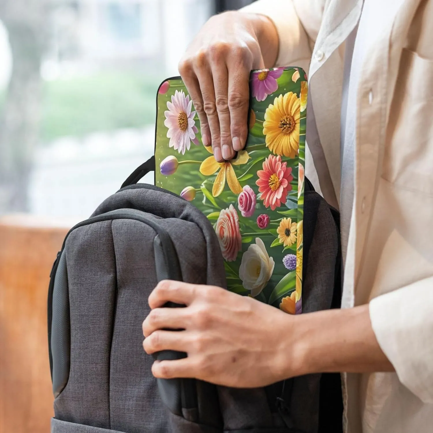 Laptop Shoulder Bag Messenger Bag Wild Elk silhouette Laptop Bag Computer Bag for Men Women