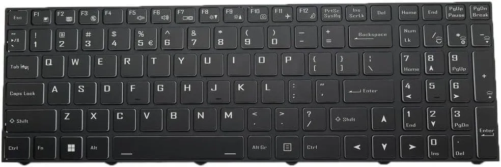 Laptop with Backlit Keyboard for Axxiv Ferm 17F17 English US Black with Black Frame New