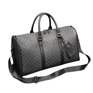 Large Capacity Korean Plaid Crossbody Bag – Stylish PU Leather