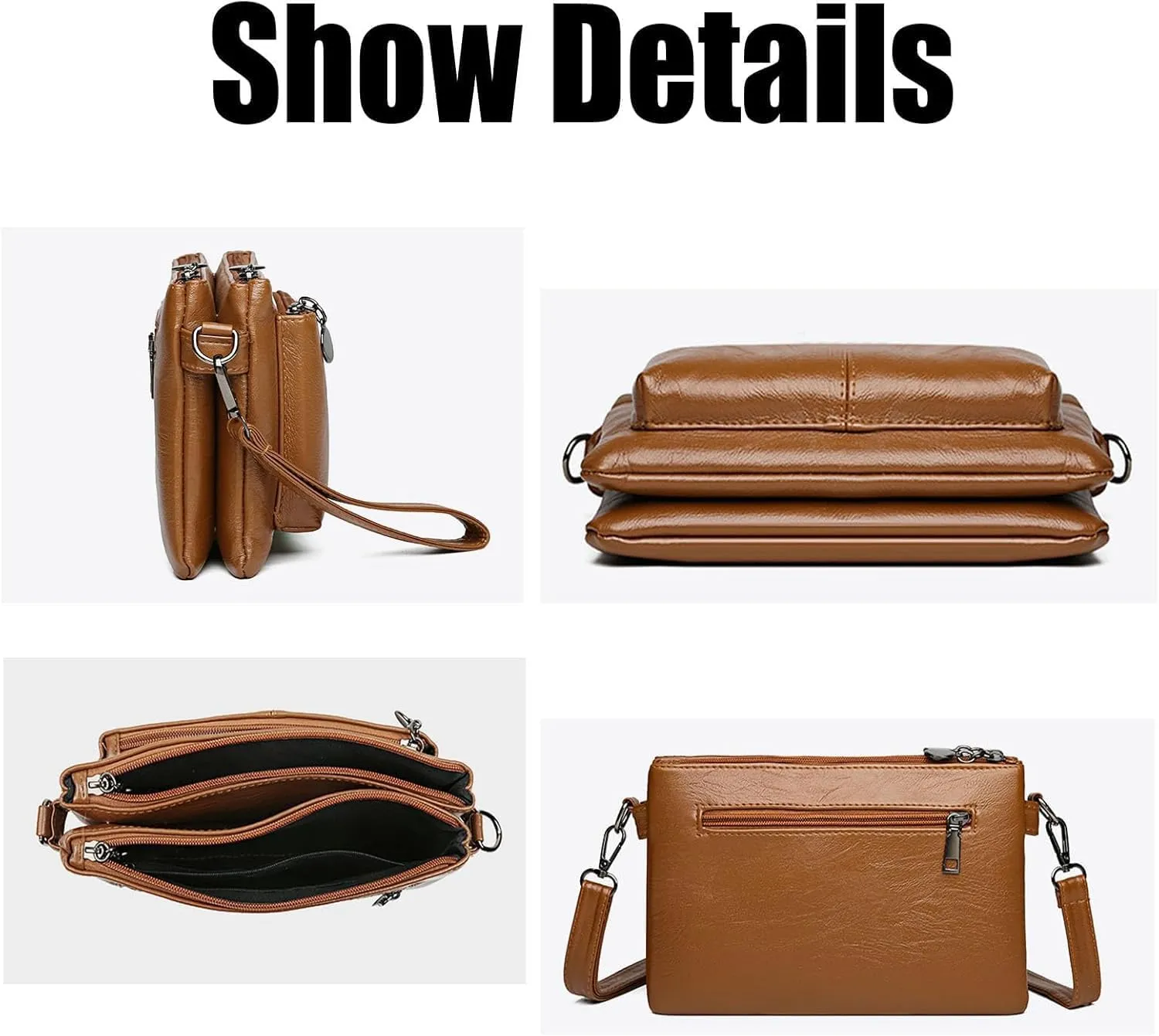 Large Capacity Phone Bag Crossbody Bag, Large Capacity Crossbody Bag for Women, Multiple Pockets Purse (06,M)