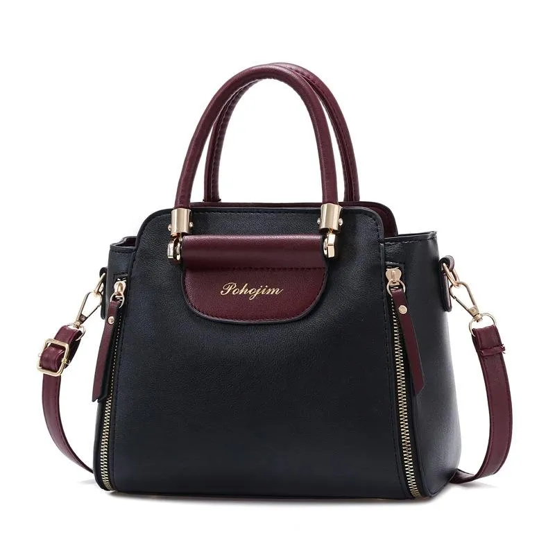 Large Capacity Women Colorblock Crossbody Bag