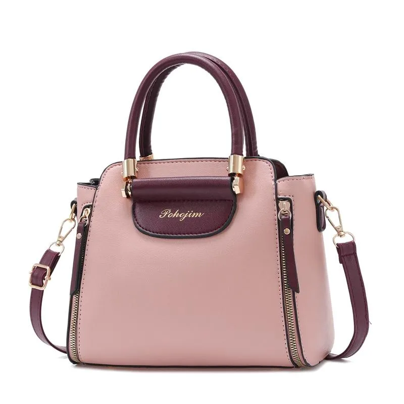 Large Capacity Women Colorblock Crossbody Bag