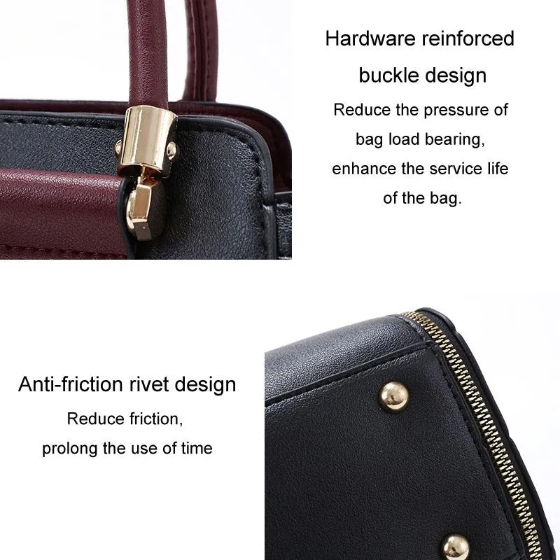 Large Capacity Women Colorblock Crossbody Bag