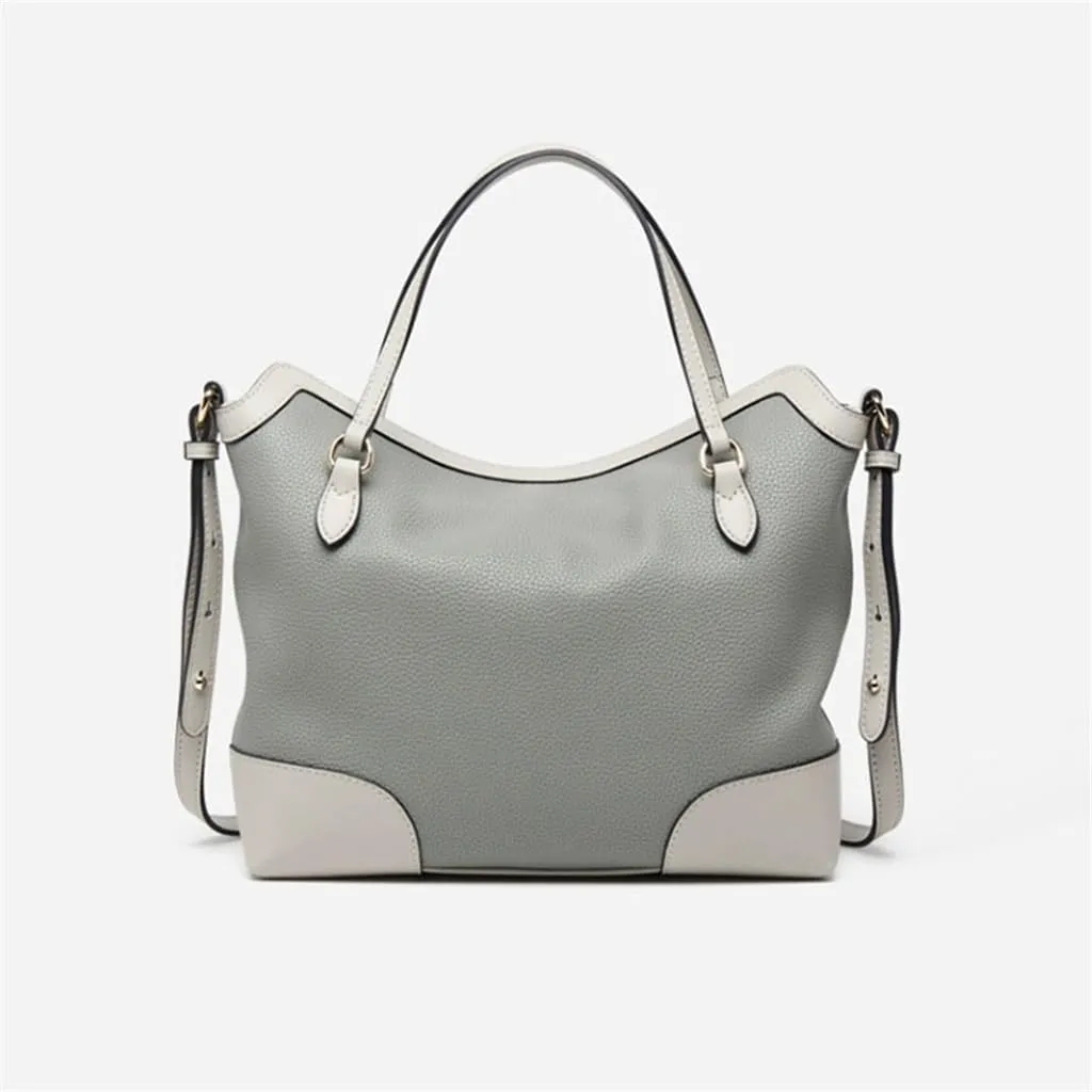 Large capacity women's tote bag collision color retro commuter single shoulder crossbody women's bag crossbody