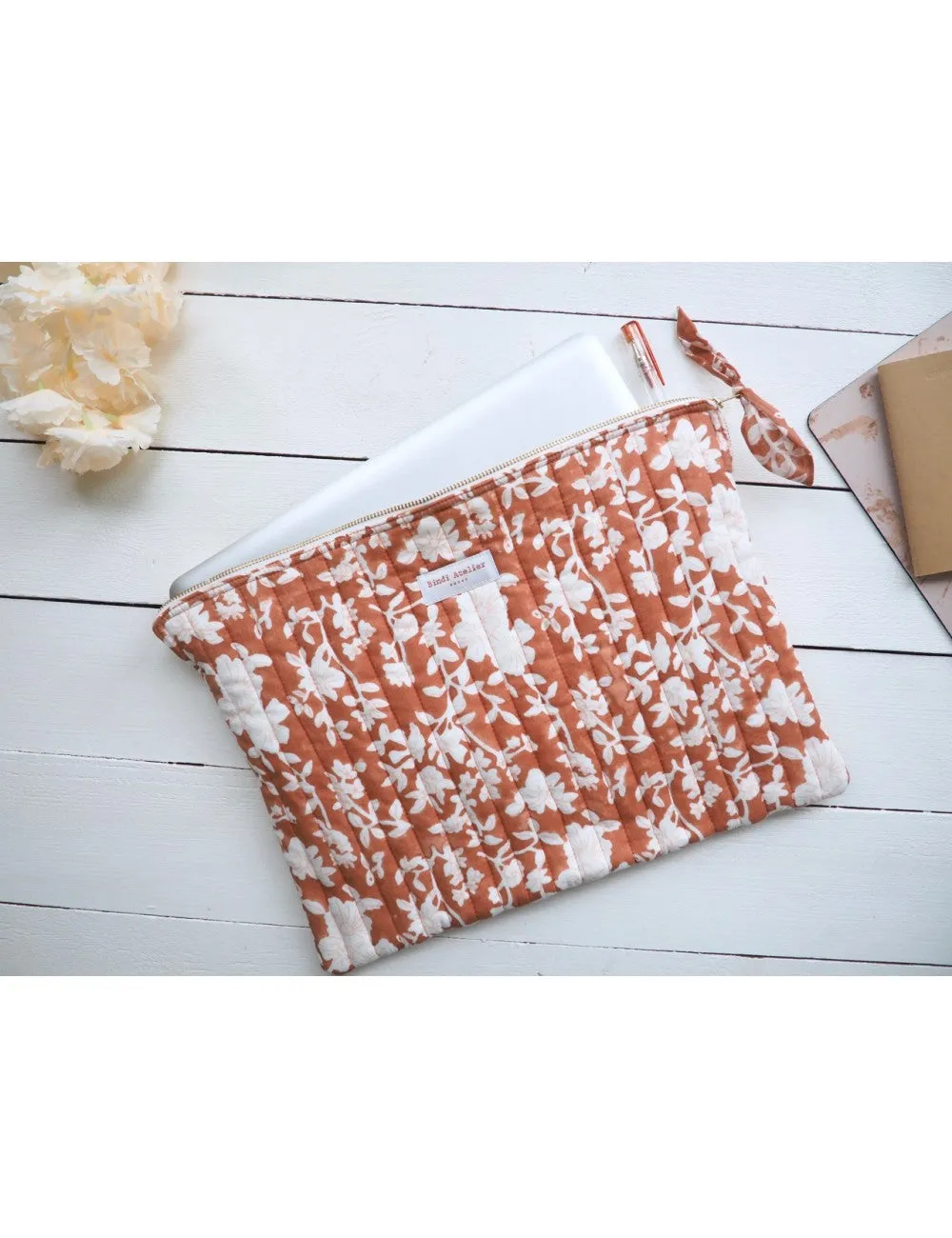 Large pouch (Nidhi Terracotta) matching large nappy bag