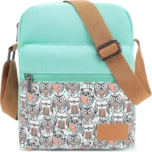 Leaper Girls Crossbody Purses for Kids 2 PCS Cross Body Bag Women Messenger Bag Girls Canvas Bag Cross Body Purse Set