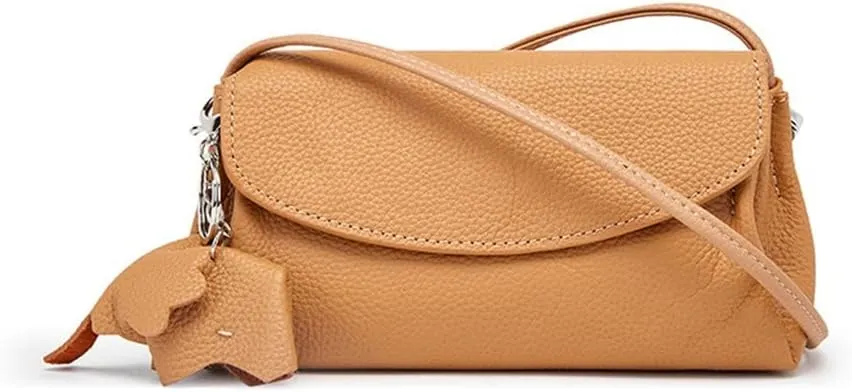 Leather Bag Female Bag All-match Temperament Layer Soft Cowhide Single Shoulder Crossbody Bag
