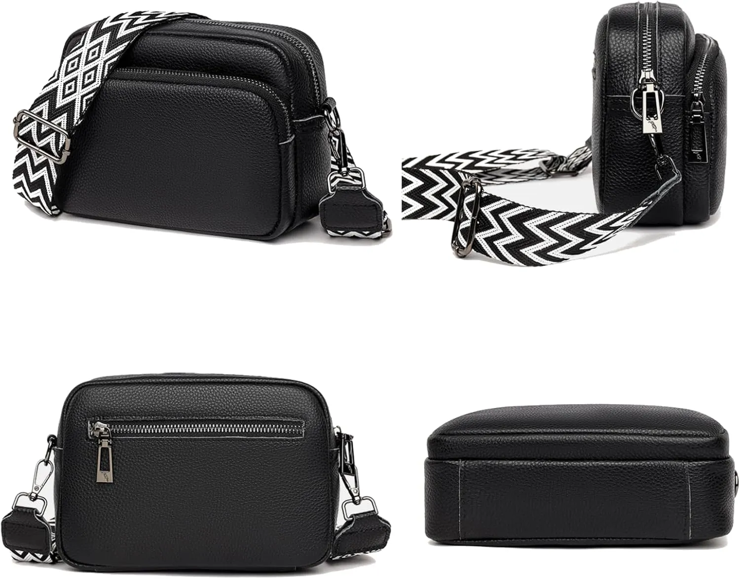Leather Crossbody Bag for Women, Purse Shoulder Bag with Adjustable Strap, Small Shoulder Purse Handbag for Women