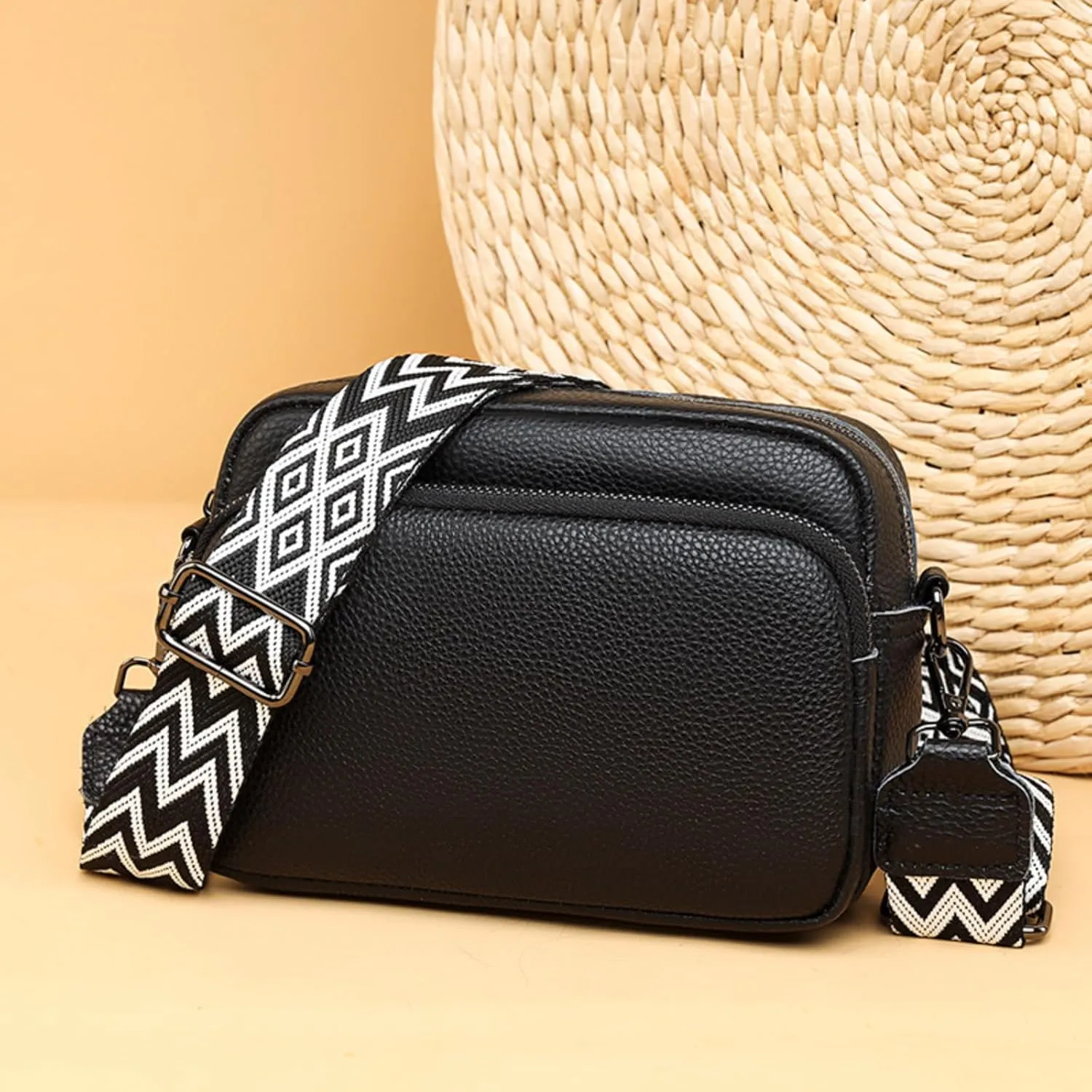 Leather Crossbody Bag for Women, Purse Shoulder Bag with Adjustable Strap, Small Shoulder Purse Handbag for Women
