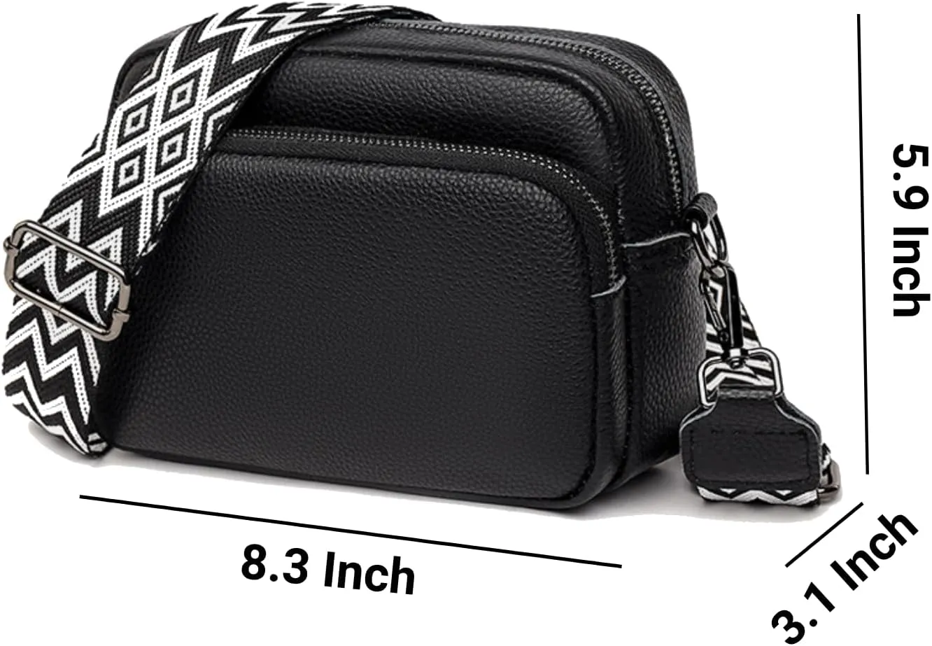 Leather Crossbody Bag for Women, Purse Shoulder Bag with Adjustable Strap, Small Shoulder Purse Handbag for Women