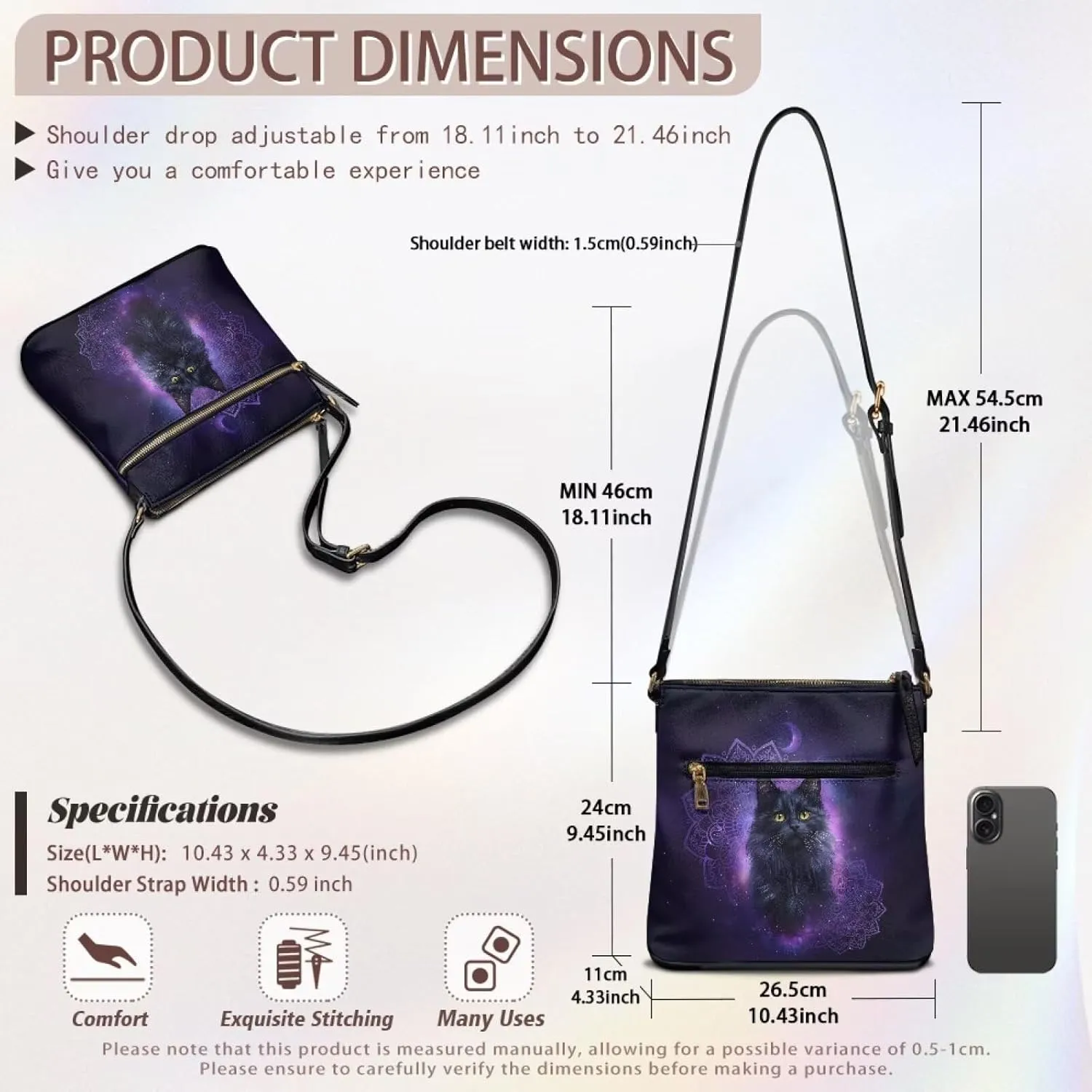 Leather Shoulder Bag for Women Large Crossbody Handbag Sling Hobo Bag with Adjustable Strap for Business Dating