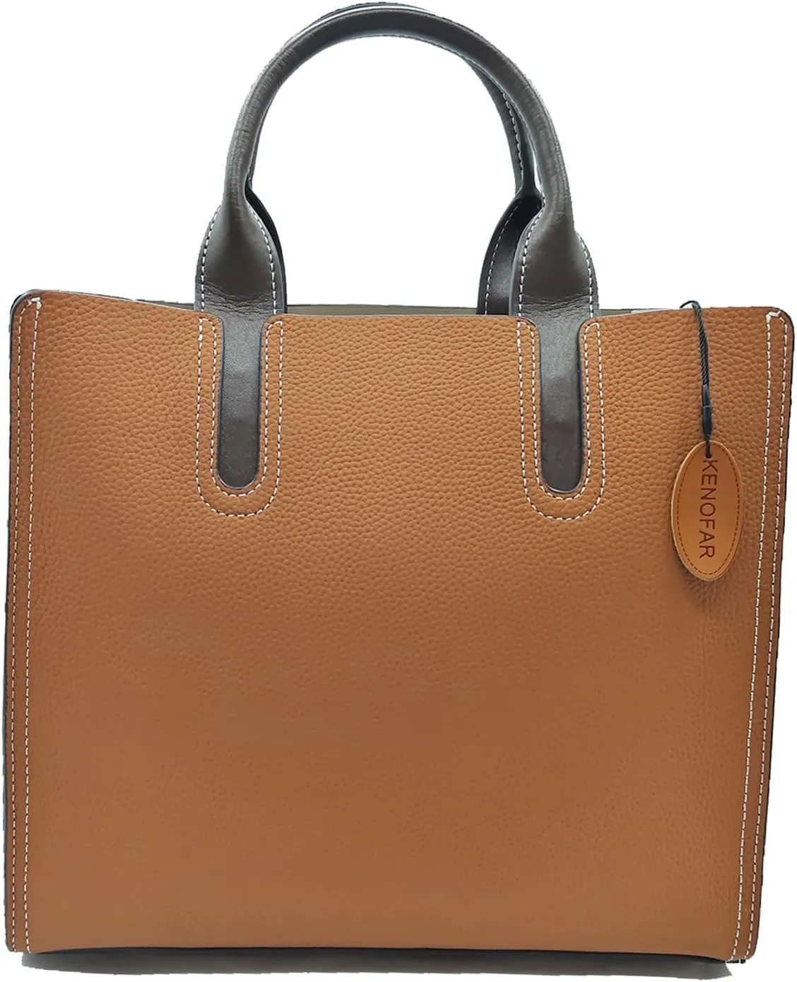 Leather Tote Bags for Women Genuine Leather Handbag with Zipper Medium