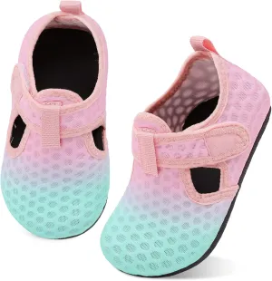 LeIsfIt Toddler Water Shoes Girls Boys Swim Beach Shoes Barefoot Aqua Socks Kids Non-Slip Water Socks