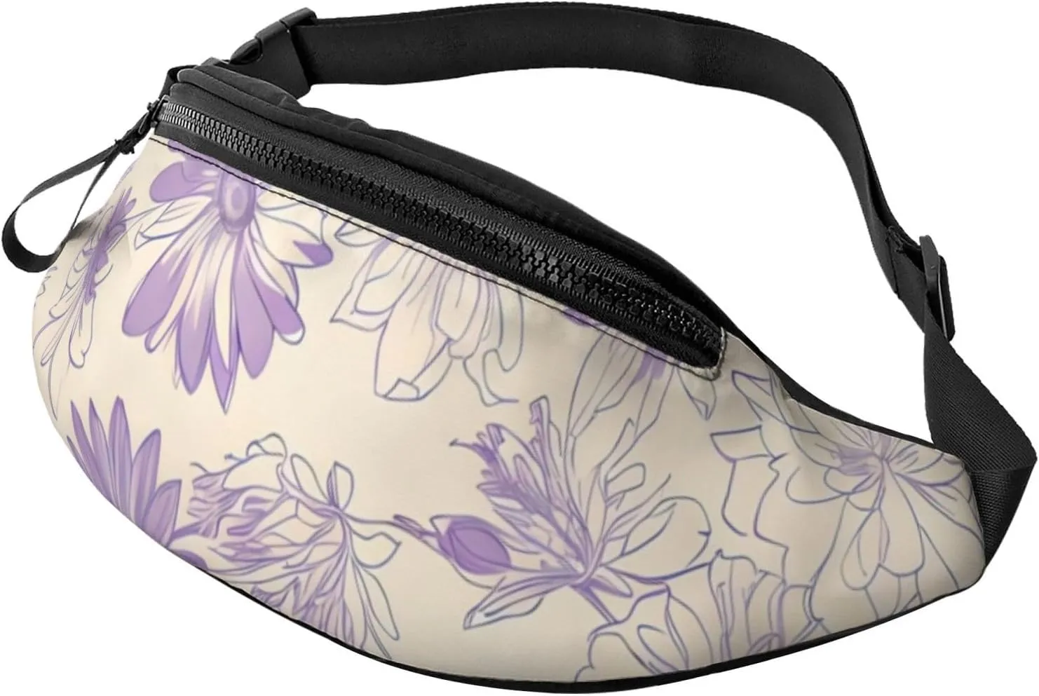 Leisure Sports Crossbody Bag Running Casual Hands-Free Wallets Waist Pack for Man Woman Father's Day for Dad Butterfly Flowers