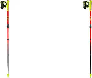 Leki Ultratrail Fx Junior Yellow / Red - Lightweight Adjustable Children's Carbon Walking Stick Size 95-110 cm - Colour Naturalcar