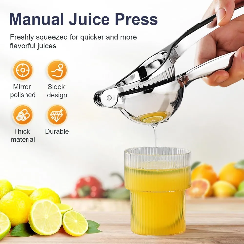 Lemon Squeezer, Stainless Steel Handheld Lemon Juicer Citrus Squeezer, 2025 Kitchen Gadgets Manual Lemon Press Hand Juicer Squeezer (StyleA-1pc)