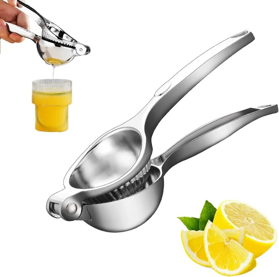 Lemon Squeezer, Stainless Steel Handheld Lemon Juicer Citrus Squeezer, 2025 Kitchen Gadgets Manual Lemon Press Hand Juicer Squeezer (StyleA-1pc)