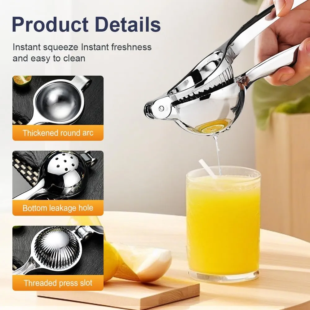 Lemon Squeezer, Stainless Steel Handheld Lemon Juicer Citrus Squeezer, 2025 Kitchen Gadgets Manual Lemon Press Hand Juicer Squeezer (StyleA-1pc)