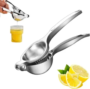 Lemon Squeezer, Stainless Steel Handheld Lemon Juicer Citrus Squeezer, 2025 Kitchen Gadgets Manual Lemon Press Hand Juicer Squeezer (StyleA-1pc)