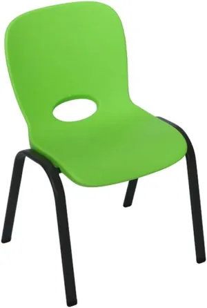 Lifetime 80473 Kids Stacking Chair (4 Pack), Lime Green
