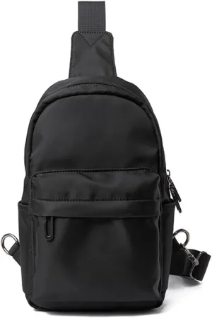 Lightweight Crossbody Bag Men's Casual Lightweight Chest Bag 1 Shoulder Cover Outdoor Sports Diagonal Back