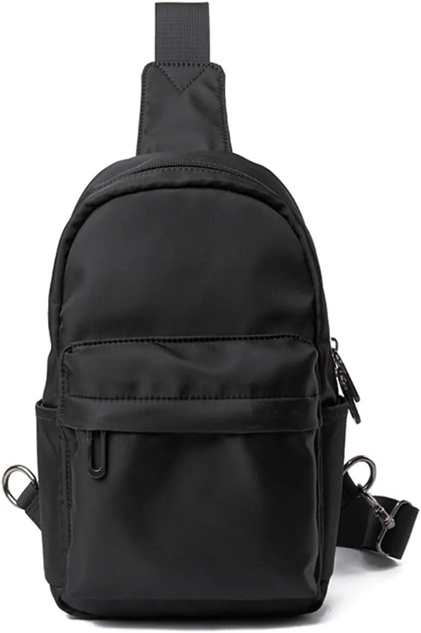 Lightweight Crossbody Bag Men's Casual Lightweight Chest Bag 1 Shoulder Cover Outdoor Sports Diagonal Back