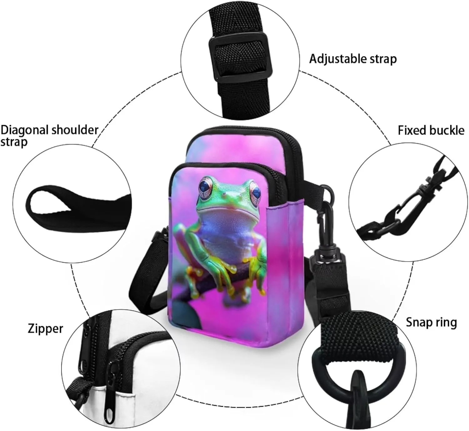Lightweight Small Crossbody Bags Cell Phone Purses Travel Pouch Shoulder Bag for Women