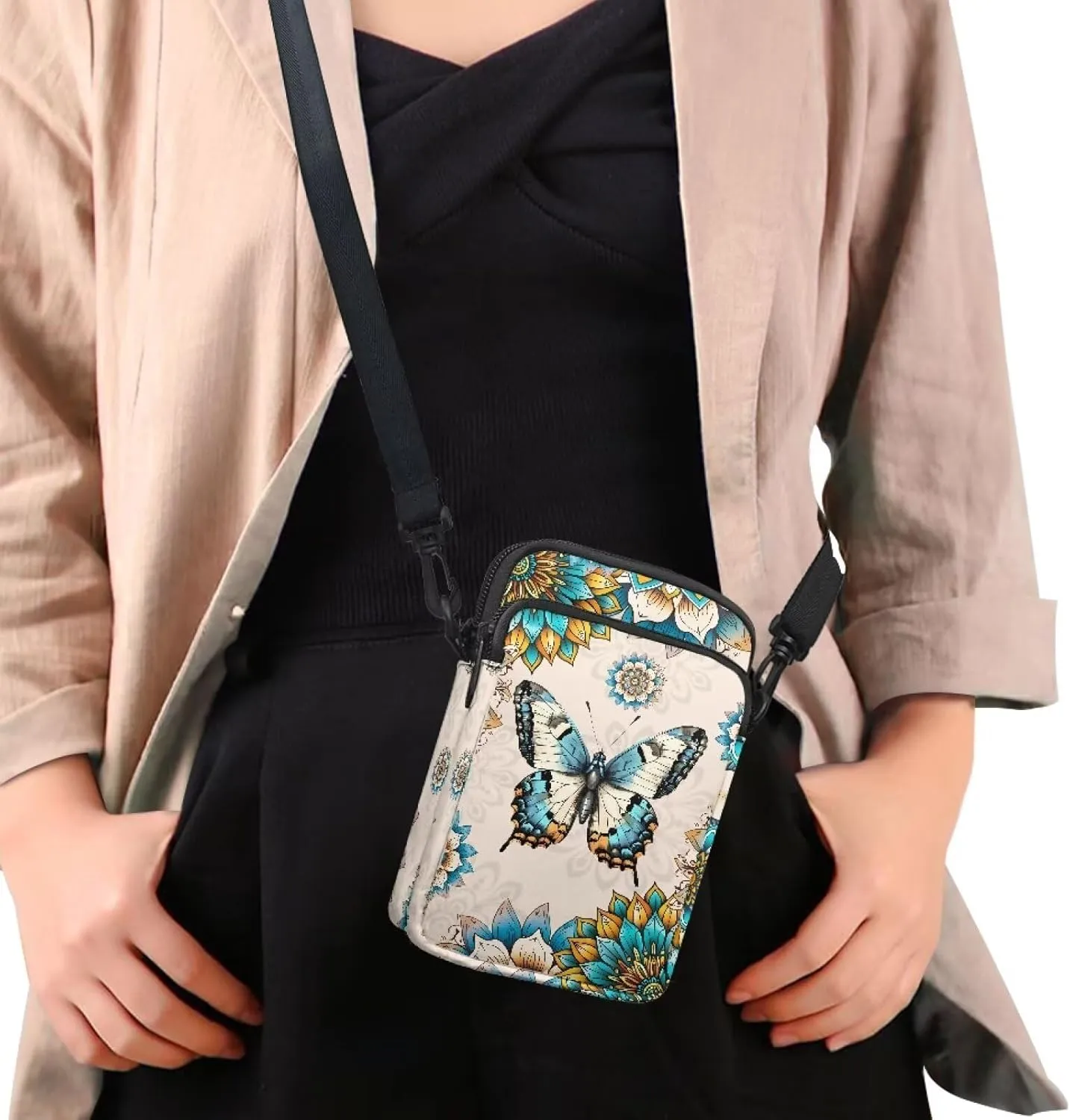Lightweight Small Crossbody Bags Cell Phone Purses Travel Pouch Shoulder Bag for Women