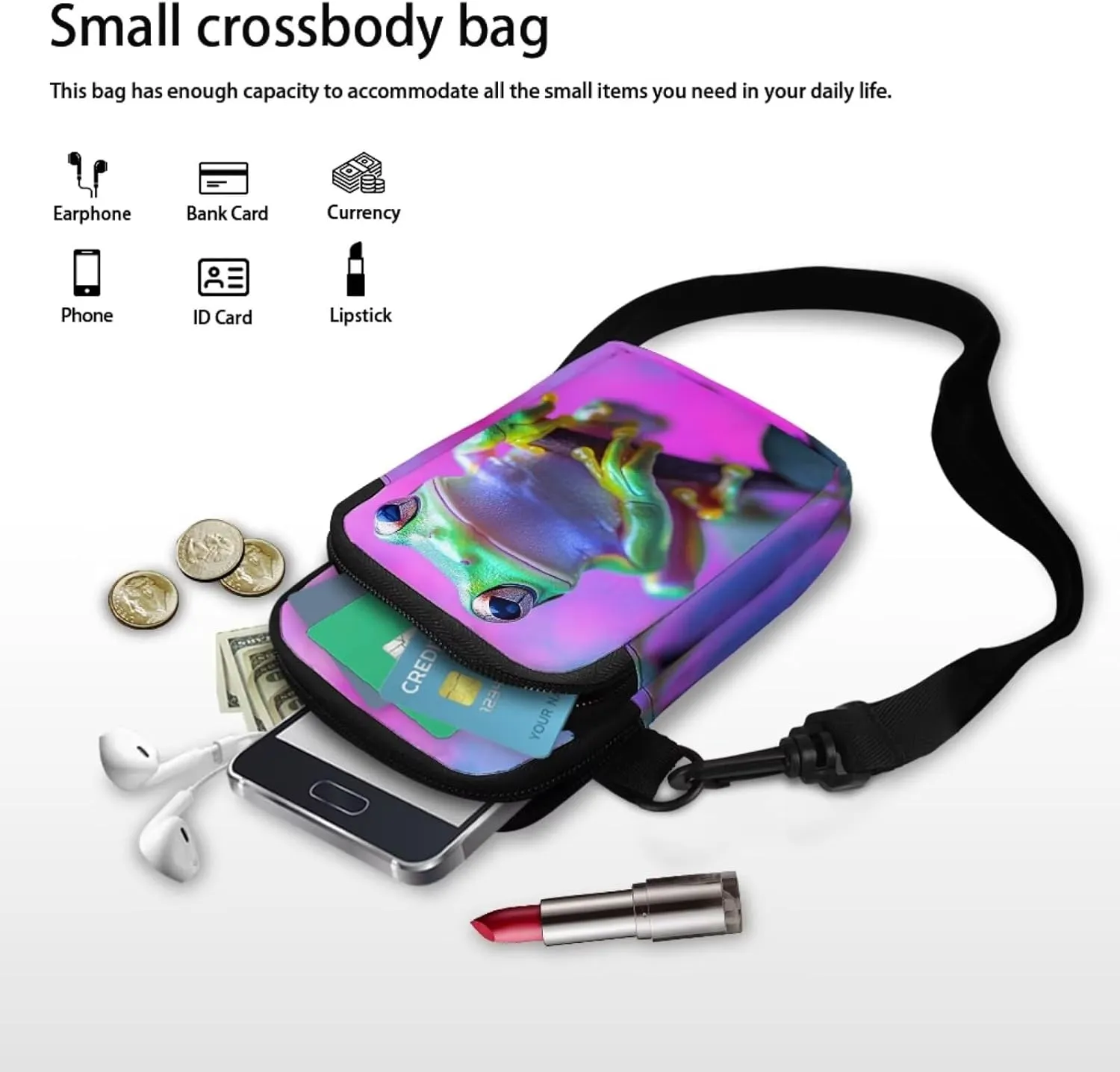 Lightweight Small Crossbody Bags Cell Phone Purses Travel Pouch Shoulder Bag for Women