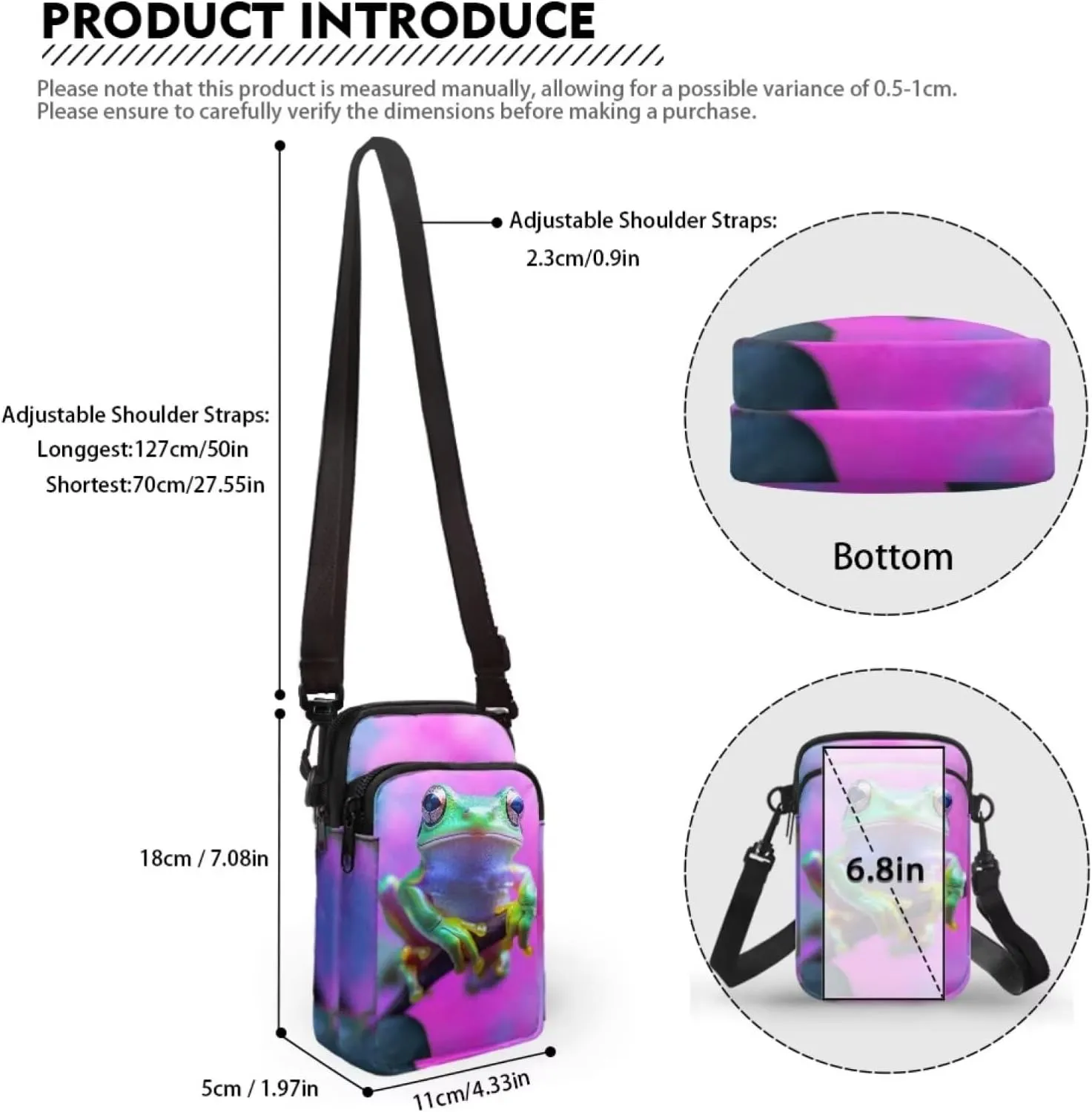 Lightweight Small Crossbody Bags Cell Phone Purses Travel Pouch Shoulder Bag for Women