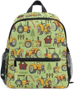 Linqin Boys Tractor Backpack - Toddler Mini Bookbag for Preschool