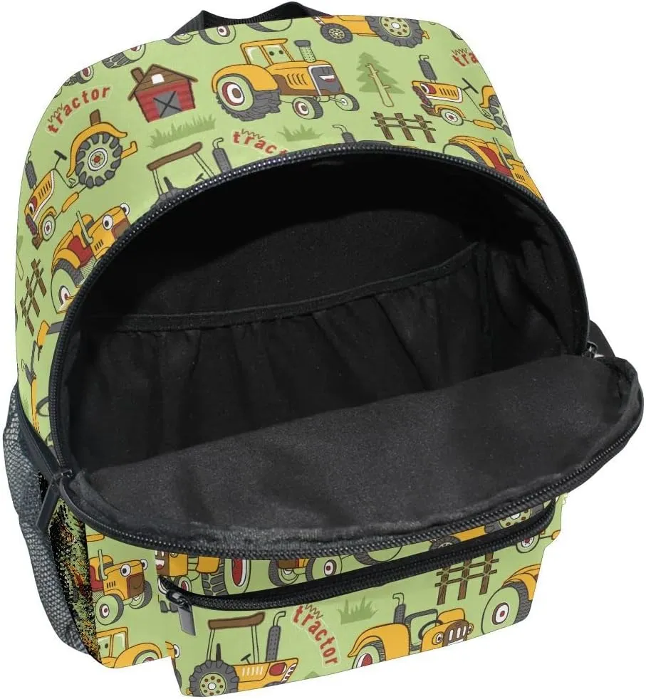 Linqin Boys Tractor Backpack - Toddler Mini Bookbag for Preschool