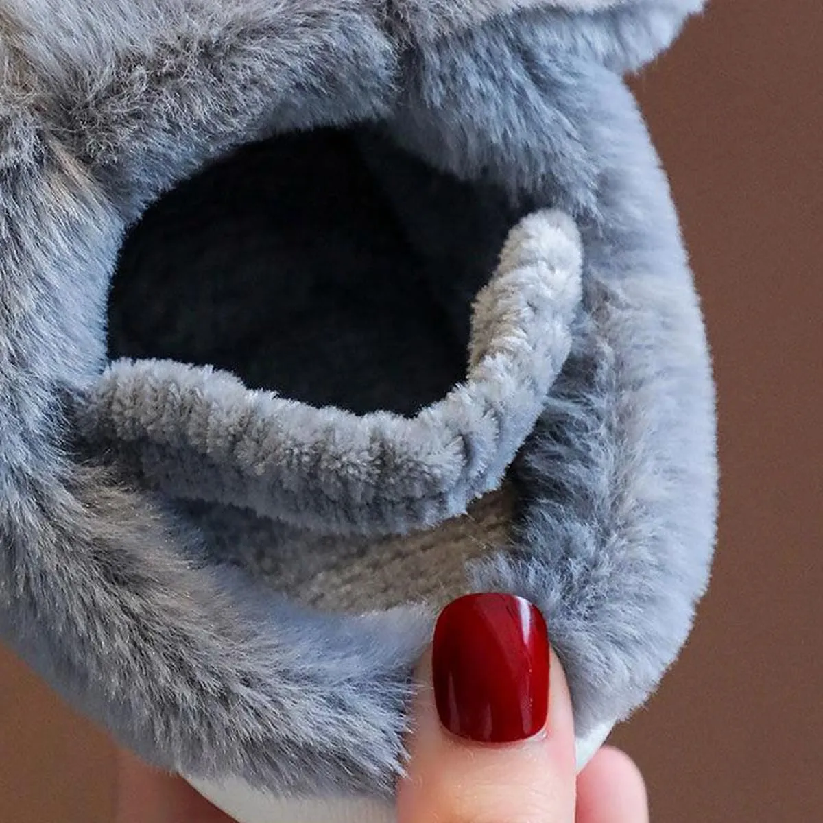Little Girls Boys Dog Plush Slippers Toddler Doggy Warm Shoes Little Kids House Slippers Kids Fur Lined Warm Home Slipper Shoes