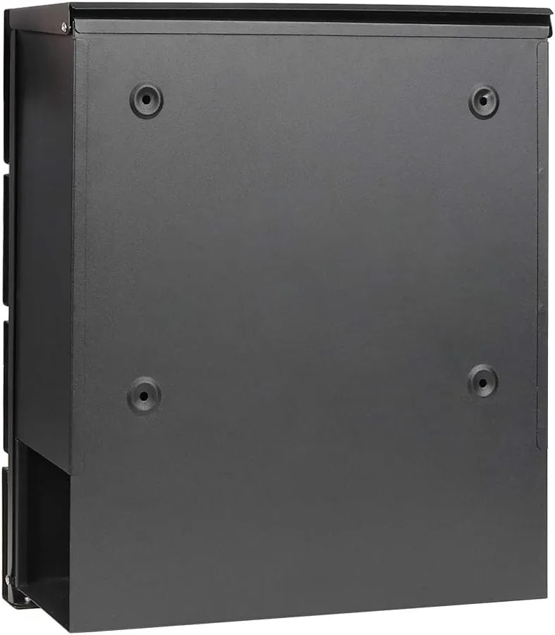 Lockable Mailboxes with Keys,Outdoor Wall Mounted Mail Box with Large Capacity,14 3/10" x 4 1/10" x 13",White