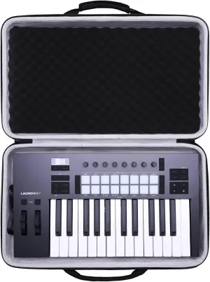 LTGEM Case Compatible with Novation Launchkey 25 MK2 / MK3 Keyboard Controller, Case Only