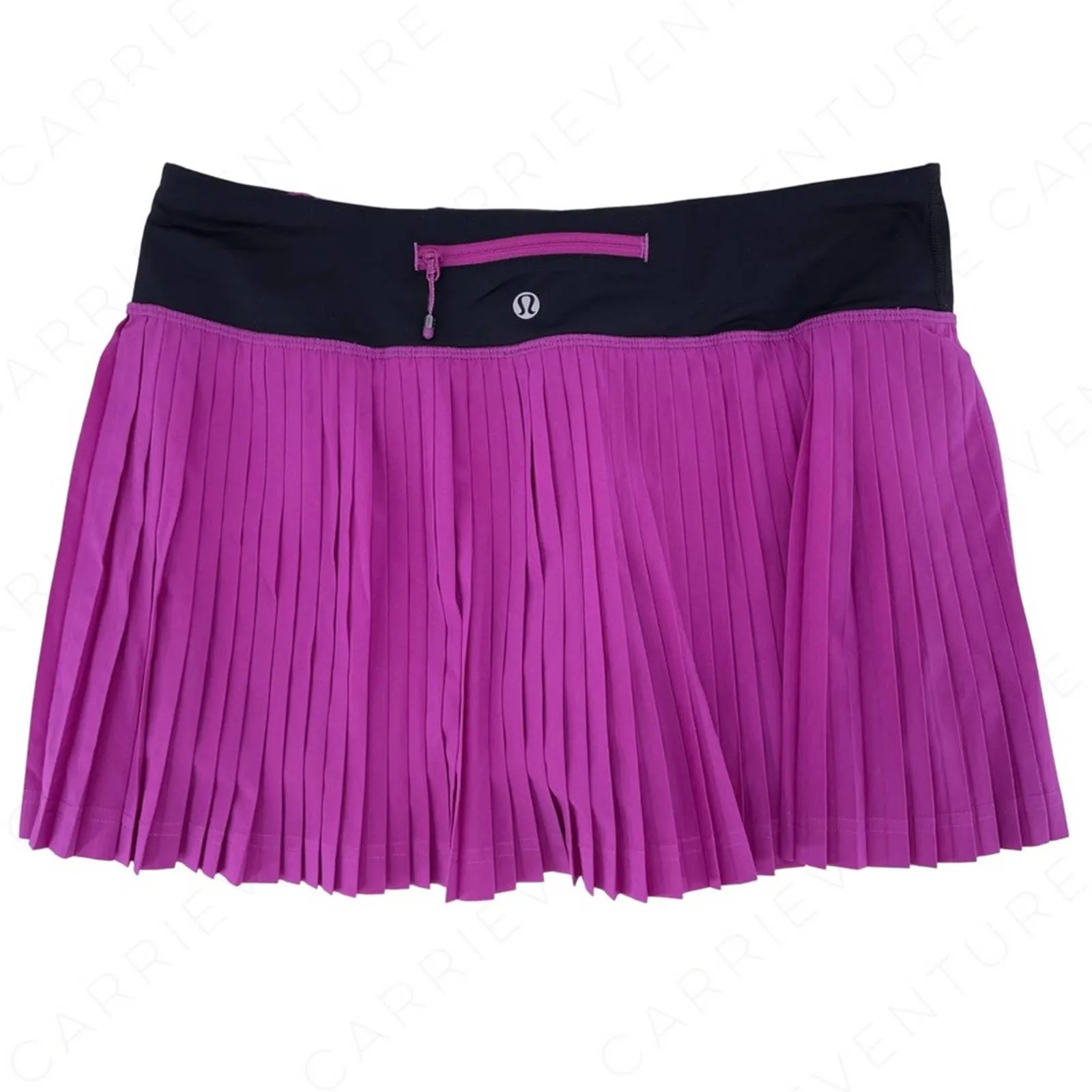 Lululemon Pleat to Street Ultra Violet Black Skirt Purple Running Tennis Skort Size 6