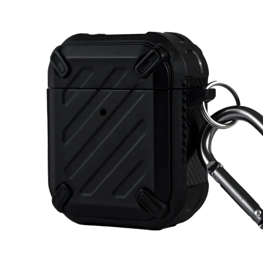 Luxury Armor Shockproof Protective AirPods 1/2 Case - Black