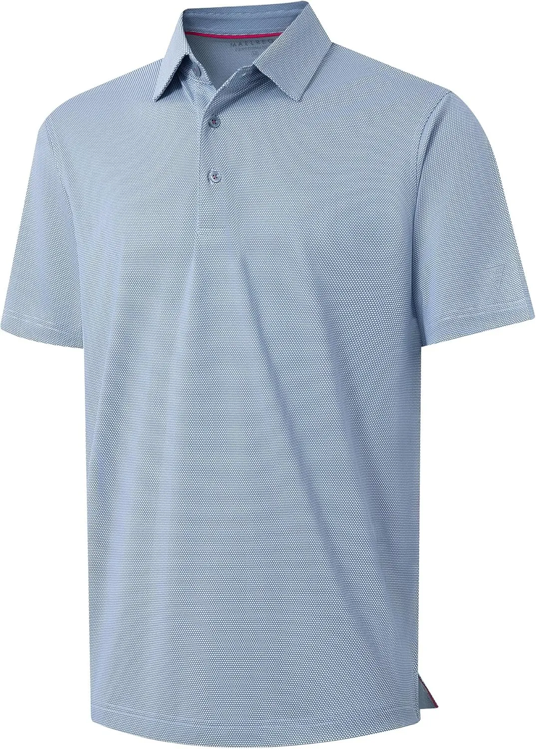 M MAELREG Golf Shirts for Men Dry fit Sports Jacquard Lightweight Performance Texture Short Sleeve Collared Polo Shirts