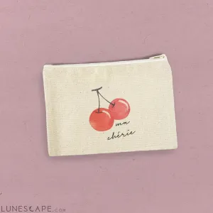Ma Cherie - Valentine's Canvas Zipper Pouch