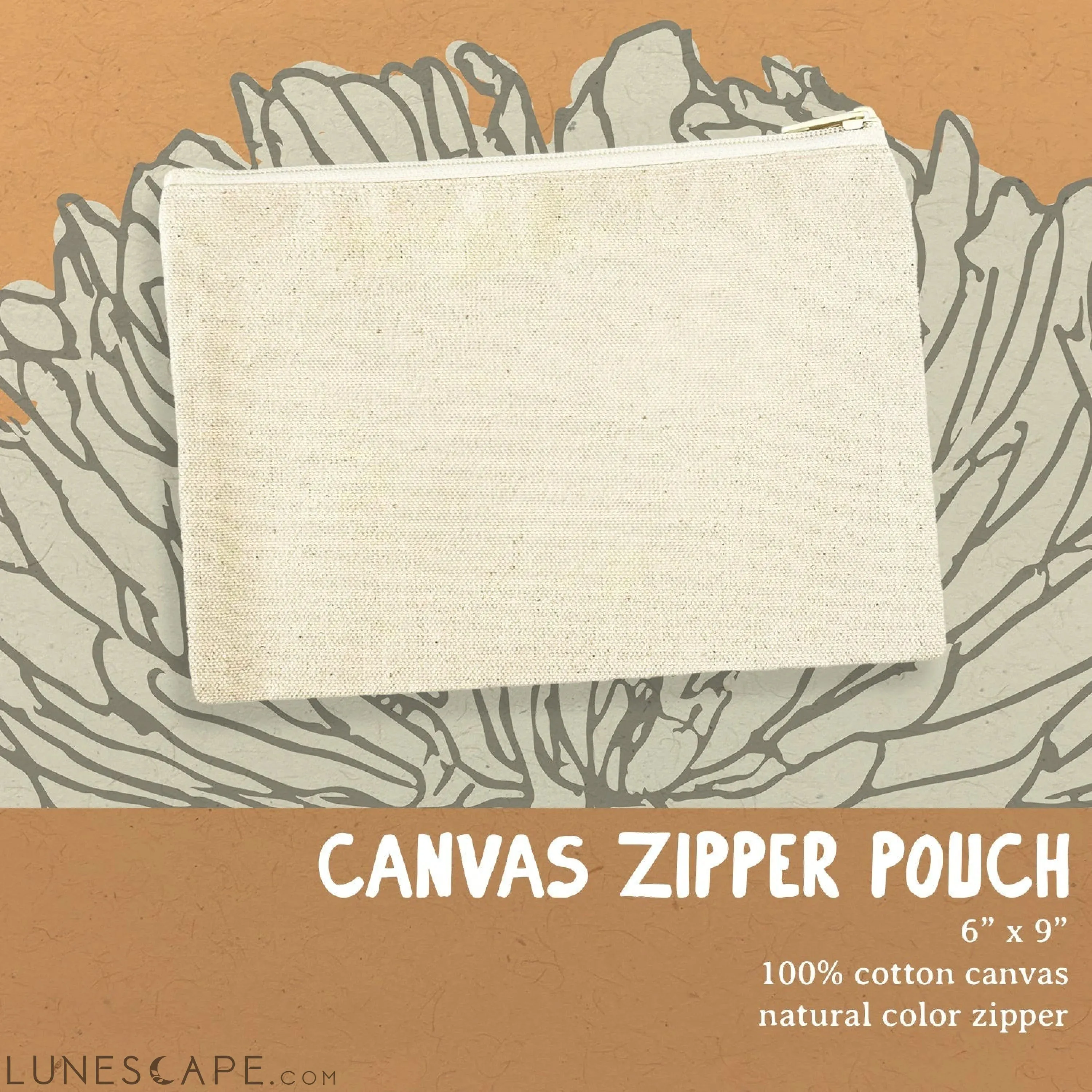 Ma Cherie - Valentine's Canvas Zipper Pouch