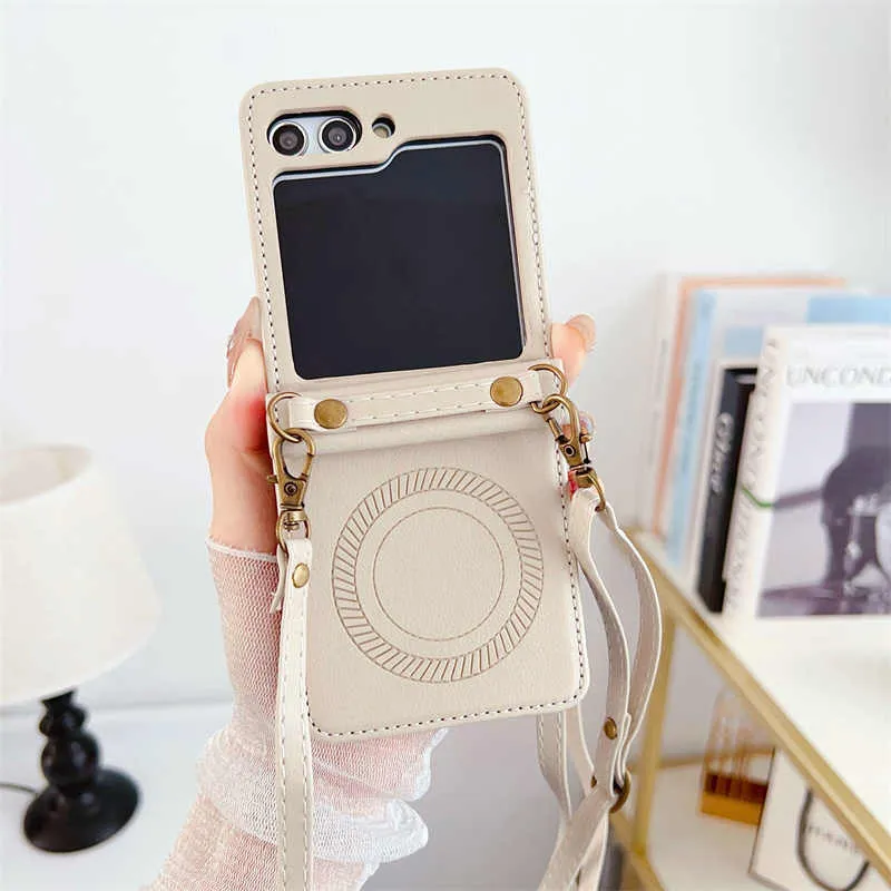 Magnetic Charging Crossbody Case for Samsung Galaxy Z Flip 6/5/4