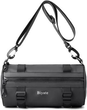 Man Chest Bag Fashion Shoulder Bag Male Crossbody Bag Messengers Bag Round Cylindrical Backpack Rucksack for Running