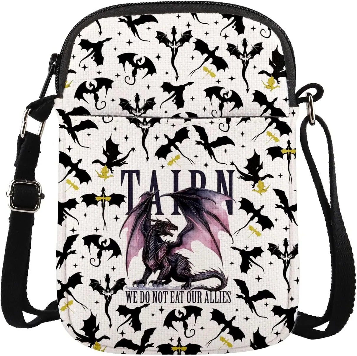 MAOFAED Fantasy Reader Gift, We Do Not Eat Our Allies Crossbody Bag, Literature Gift(eat our allies)