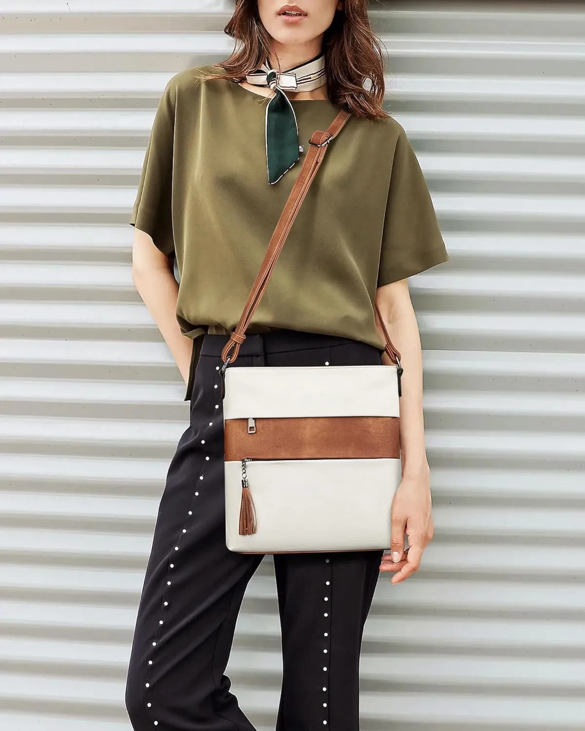MASINTOR Crossbody Bags For Women, Stylish and Lightweight Shoulder Bag with Large Capacity, Crossbody Purse for Everyday Use