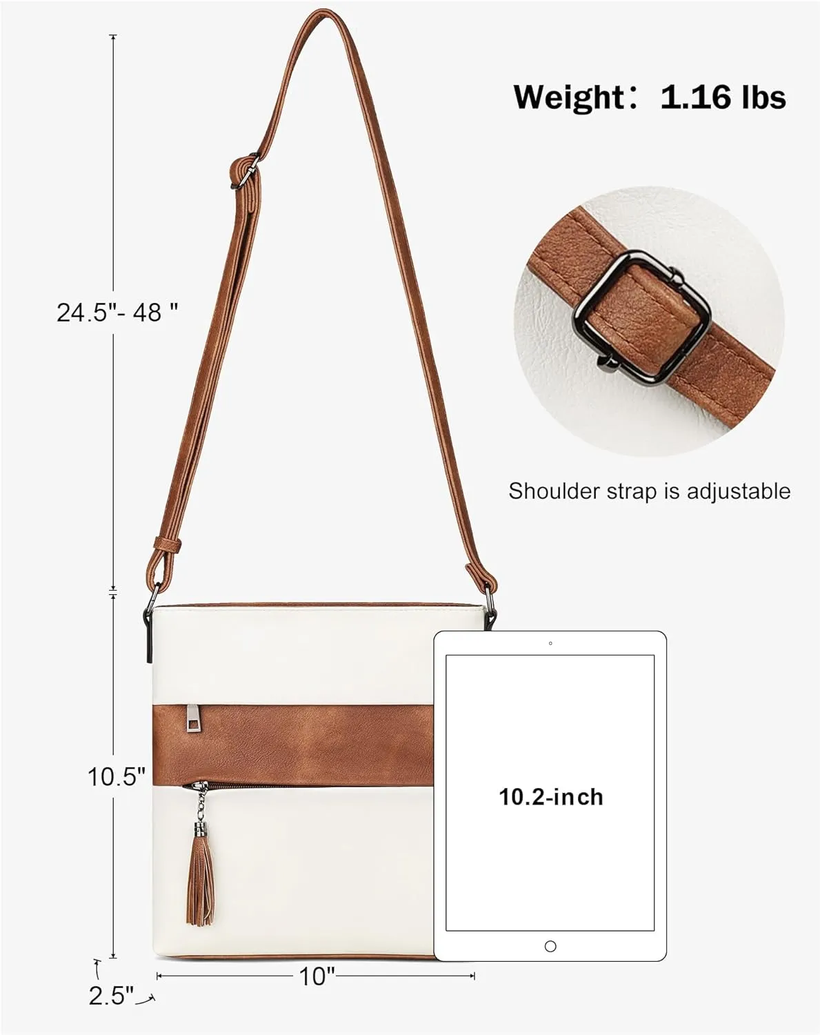 MASINTOR Crossbody Bags For Women, Stylish and Lightweight Shoulder Bag with Large Capacity, Crossbody Purse for Everyday Use