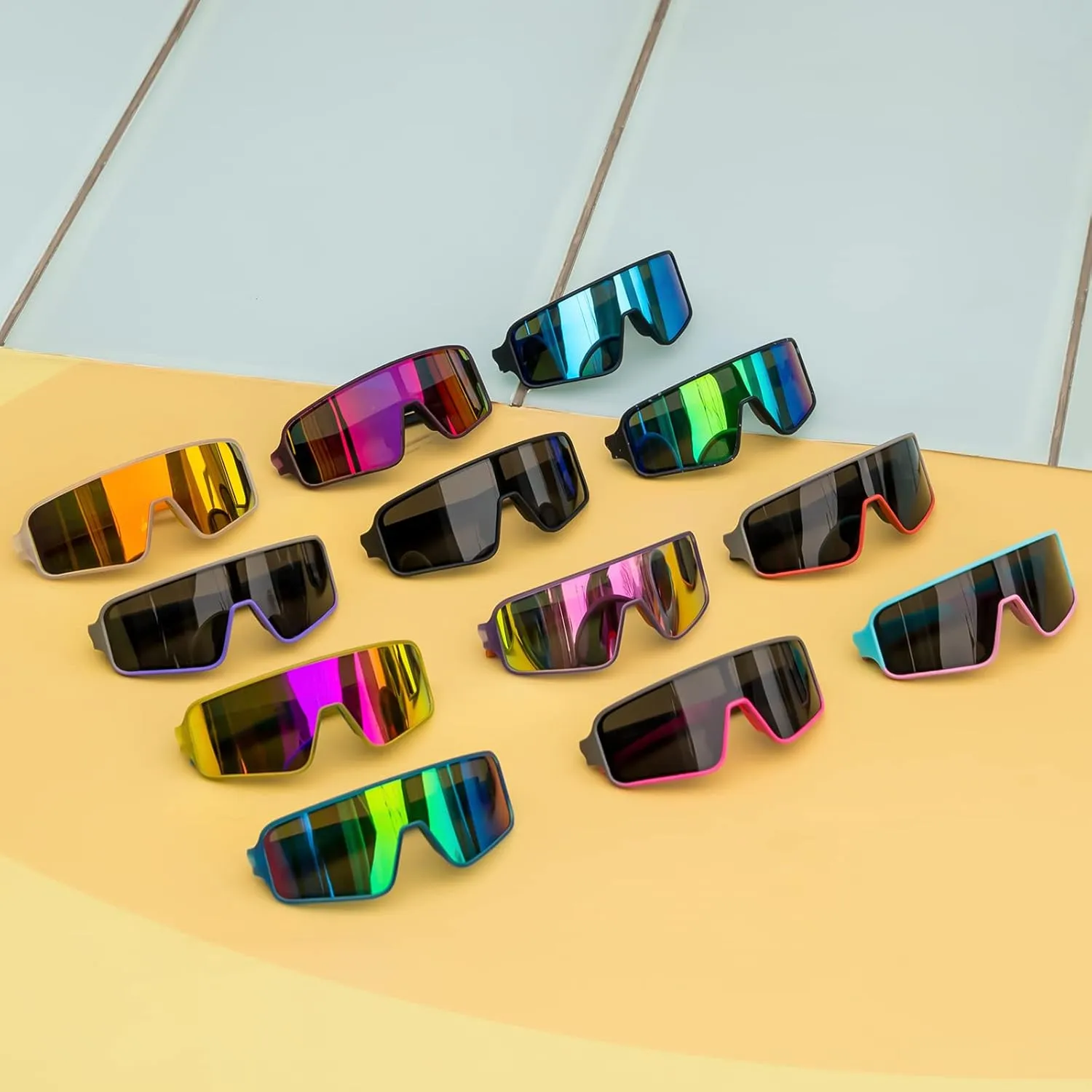 MAXJULI 130MM Small Face Sunglasses for Women Polarized Windproof Sports Outdoor UV Protection Lightweight Frame Narrow Face