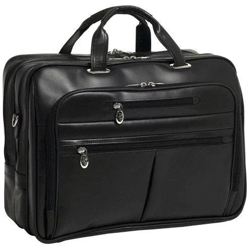 McKlein USA Rockford 15.6" Leather Laptop Briefcase