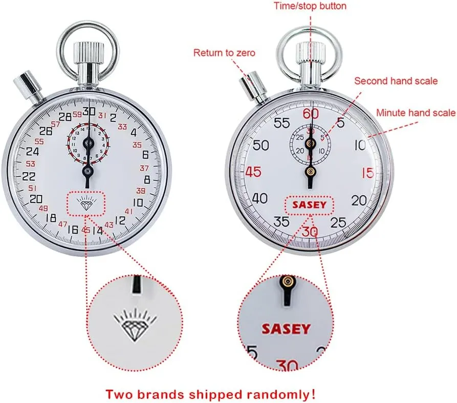 Mechanical Stop Watch, Sports Chronograph Running Timer Handheld Stopwatch (SXJ806)