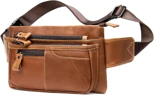 Men's Bag Single Shoulder Crossbody Bag Single Shoulder Bag Men's Top Layer Business Casual